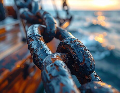 K&uuml;nstlerische Detailaufnahmen von Segelschiffen &ndash; Segel, Seile, Anker und maritime Technik