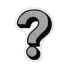 PNG Retro textured question mark illustration.