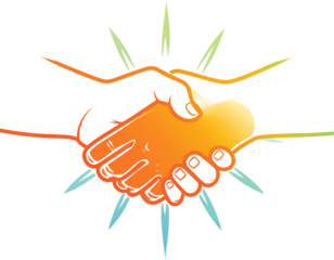 Firefly_Elegant Black Leather Mens Dress Shoes Polished Formal Style man lace dark wear foot - Firefly_Hands shaking in agreement 3d rendered illustration