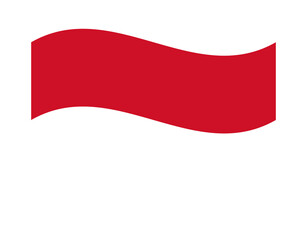 Indonesia national flag waving banner representing unity and independence movement of sovereign southeast asian nation