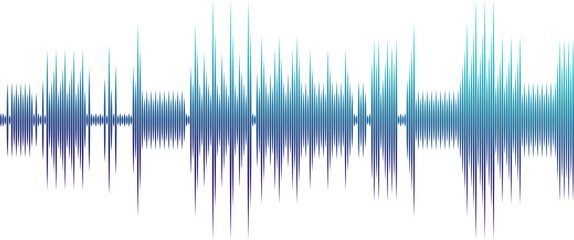 abstract graphic representation of a waveform  audio sound wave