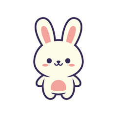 Obraz premium Adorable Cartoon Bunny Illustration
