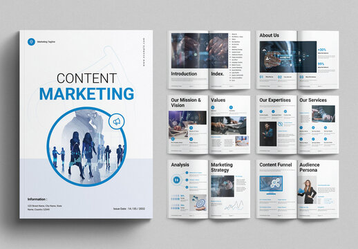 Content Marketing Brochure Template