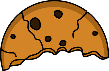 Chocolate Chip Cookie Illustration