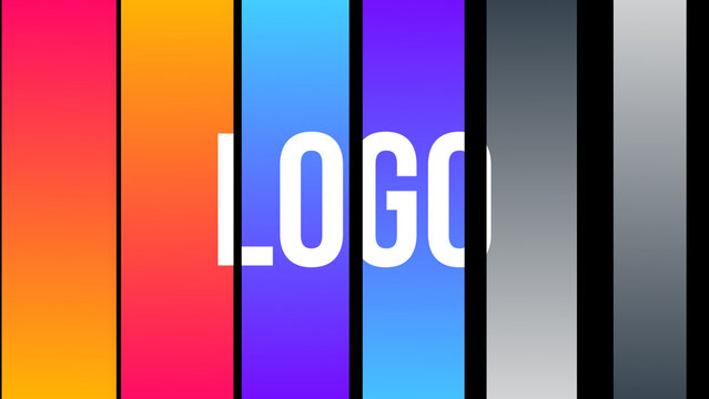 Logo Transition 6 Slides Wipe Left to Right