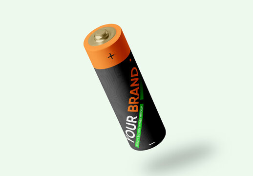Levitating Classic Battery Mockup