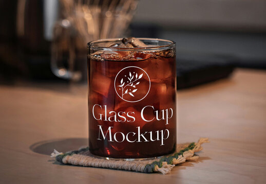 Drink Glass Mockup