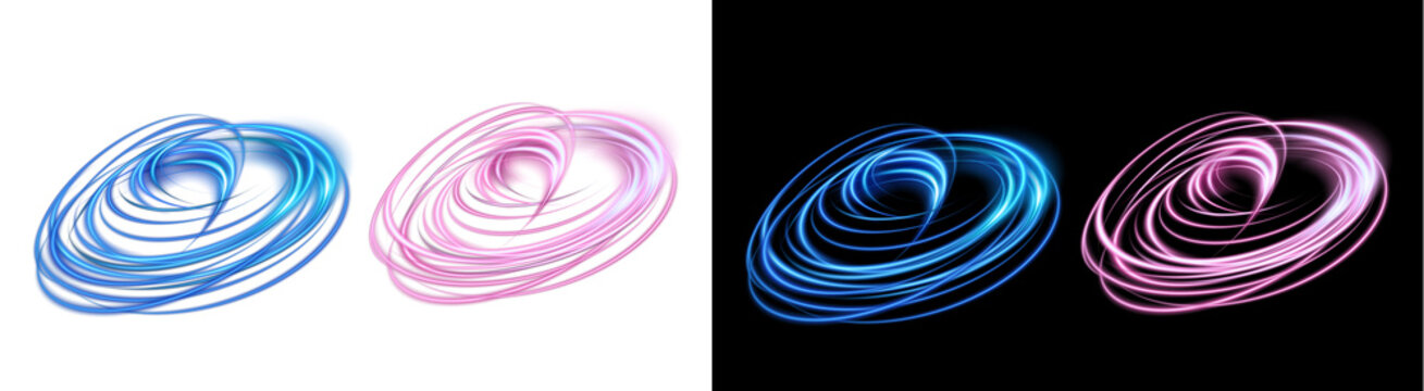 Abstract swirls design isolated on transparent background