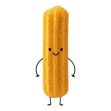 PNG Smiling churro cartoon character