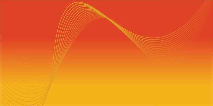 Backgroun orange and yellow Abstack Wave line vector.art,ilustration