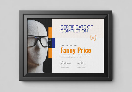 Modern Certificate of Achievement Template