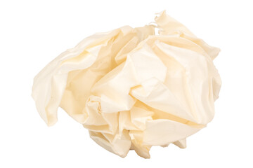 paper ball isolated on white background