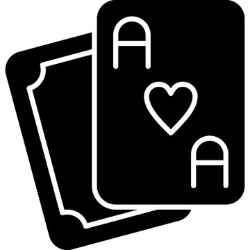 Poker Cards Icon Vector Element