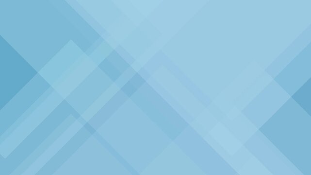 Abstract blue background animation with soft slow moiton overlapping triangle shapes, modern geometric design, cool tone