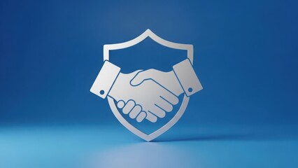 Business partnership and protection concept with handshake