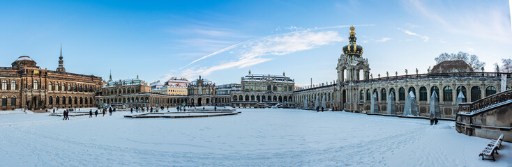 Winter im Dresdner Zwinger