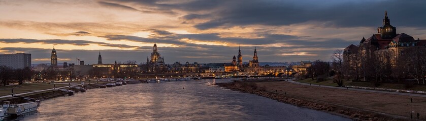 Panorama der Altstadt von Dresden