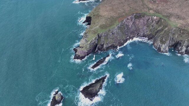 Dramatic coastline of Kerry Ireland islands cliffs and wild nature