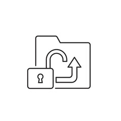 Secure Data Backup Folder with Lock Icon for Privacy Protection