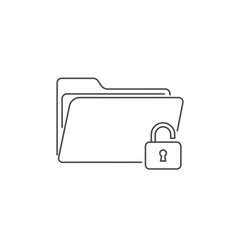 Secure Digital Folder Lock Icon Highlighting Data Protection and Privacy
