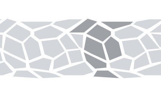 Natural stone seamless pattern. Pedestrian walkway. Paved yard. Sandstone garden textured design. Vector.
