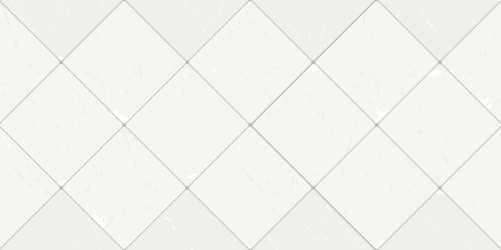 Diagonal grid. Beige cloud dancer colour tile seamless pattern. Square shapes. Vector.
