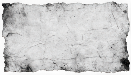 Old paper torn edge texture grunge background vintage rough surface distressed blank sheet isolated gray artistic creative design empty worn