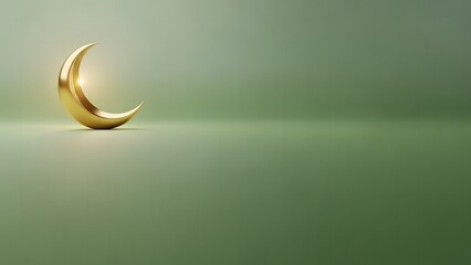 Luxury Eid Al Fitr Gold Crescent Corporate Branding Background