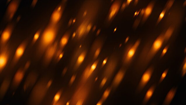 Warm golden light spots on dark background - Powered by Adobe