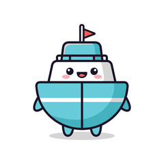 Cartoon Boat Character Illustration