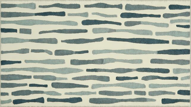 Abstract pattern of irregular blue brushstrokes on a pale background