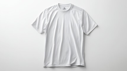 White athletic jersey for team sport, clean presentation on white surface