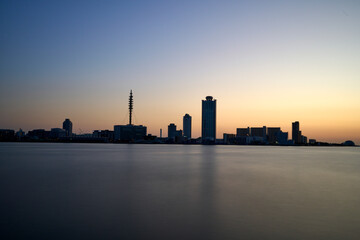 夕方の天保山の風景