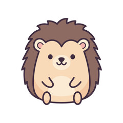 Adorable Cartoon Hedgehog Illustration