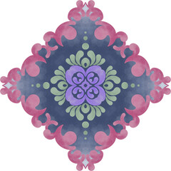 mandala round ornament
