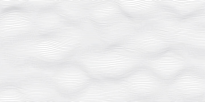 Minimalist abstract background featuring thin grey wavy lines on a clean white surface creating a modern elegant geometric pattern for corporate design