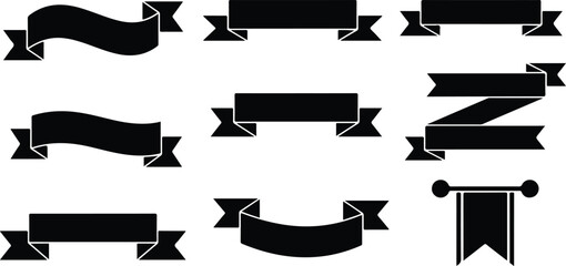 A of ribon Icon vector on a white background