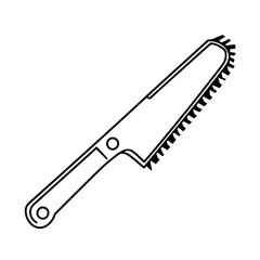 Obraz premium clean line art handsaw variation | Clean, isolated vector art for creative projects.