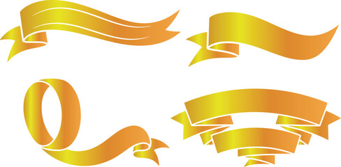 A of ribon Icon vector on a white background