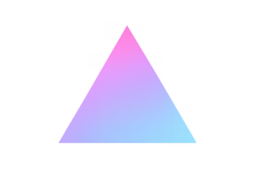 Abstract gradient triangle with pink and blue colors