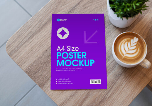 A4 Paper Flyer Mockup