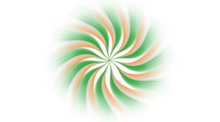 Creative Digital Illustration of the Indian Tricolor in a Sunburst Radial Pattern