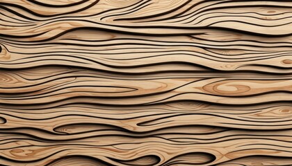 Flowing Wood &ndash; Abstract Organic Wooden Pattern Background
