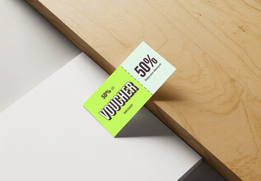 Horizontal Voucher Mockup