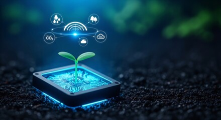 Sustainable technology sprouting green future with eco friendly innovations