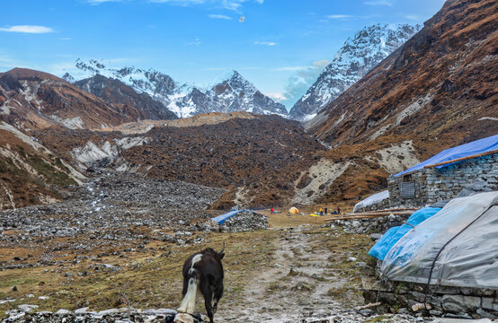 Beautiful mountain view from the Solukhumbu region.