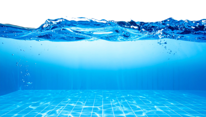 Swimming Pool Water Surface Underwater View