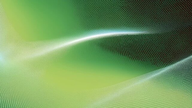 abstract green background with waves, line