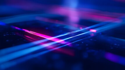 Futuristic digital landscape glows with vibrant neon light a modern innovation concept