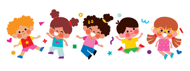 Cartoon Drawing Of Little Kids                                    